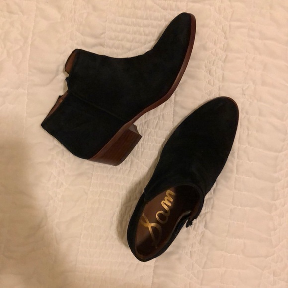 Sam Edelman petty Bootie boots black suede - Picture 2 of 5